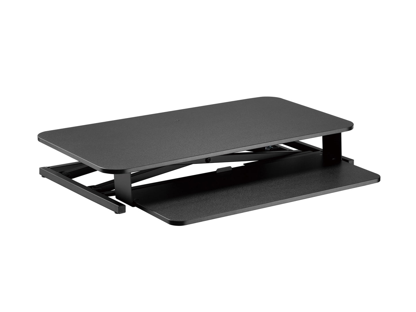 black Standing Desk Converter Workspace Collection product image by CorLiving#color_black