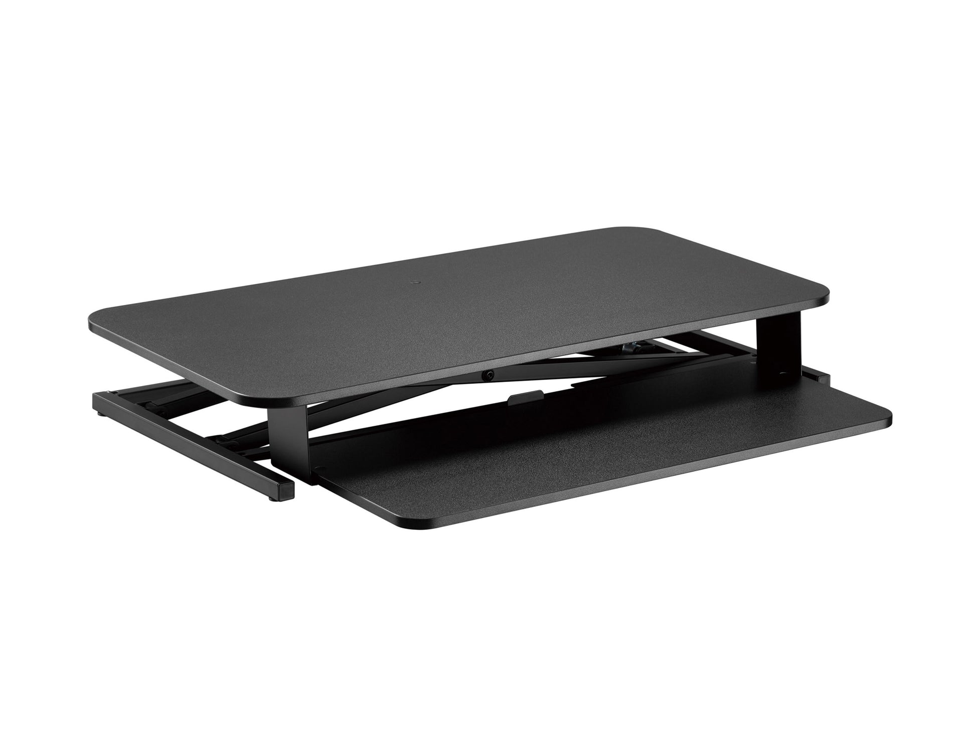 black Standing Desk Converter Workspace Collection product image by CorLiving#color_black