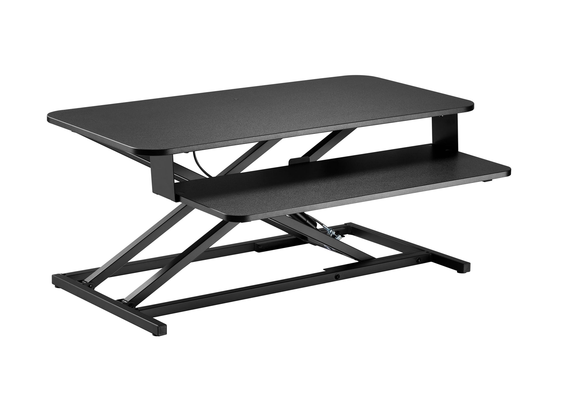 black Standing Desk Converter Workspace Collection product image by CorLiving#color_black