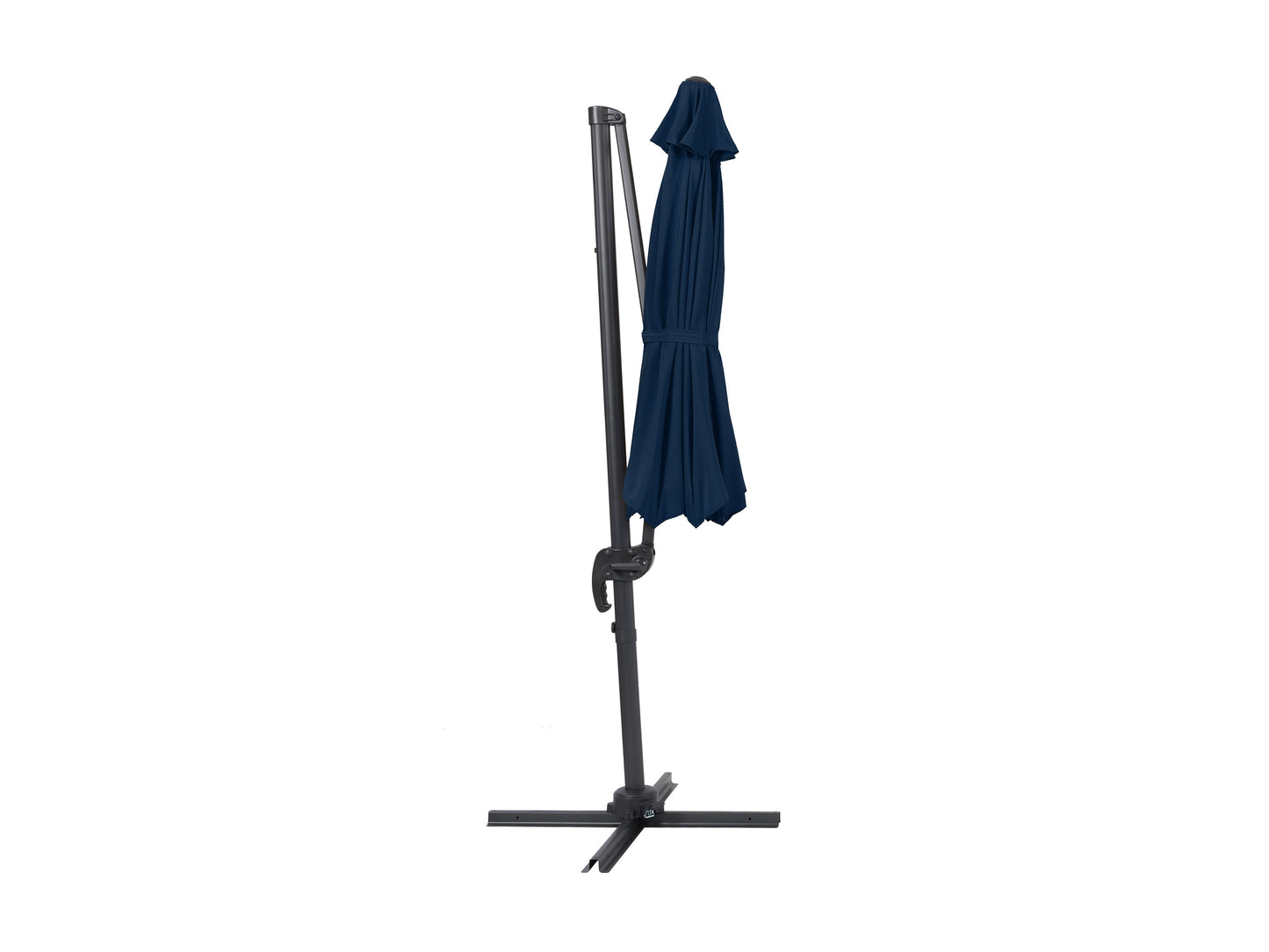 navy blue offset patio umbrella, 360 degree 100 Series product image CorLiving#color_navy-blue