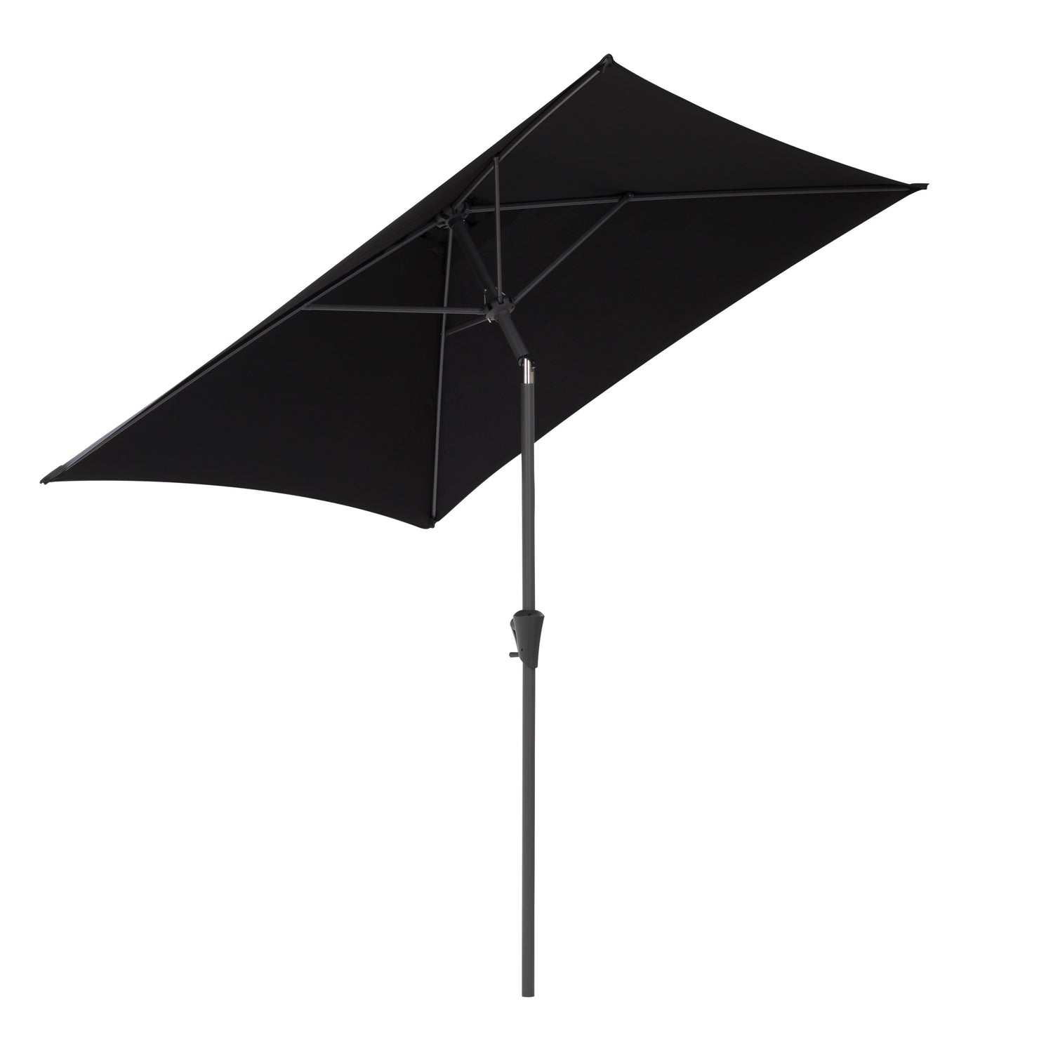 black square patio umbrella, tilting with base 300 Series product image CorLiving#color_black