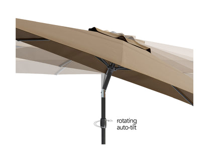sandy brown large patio umbrella, tilting 700 Series product image CorLiving#color_ppu-sandy-brown