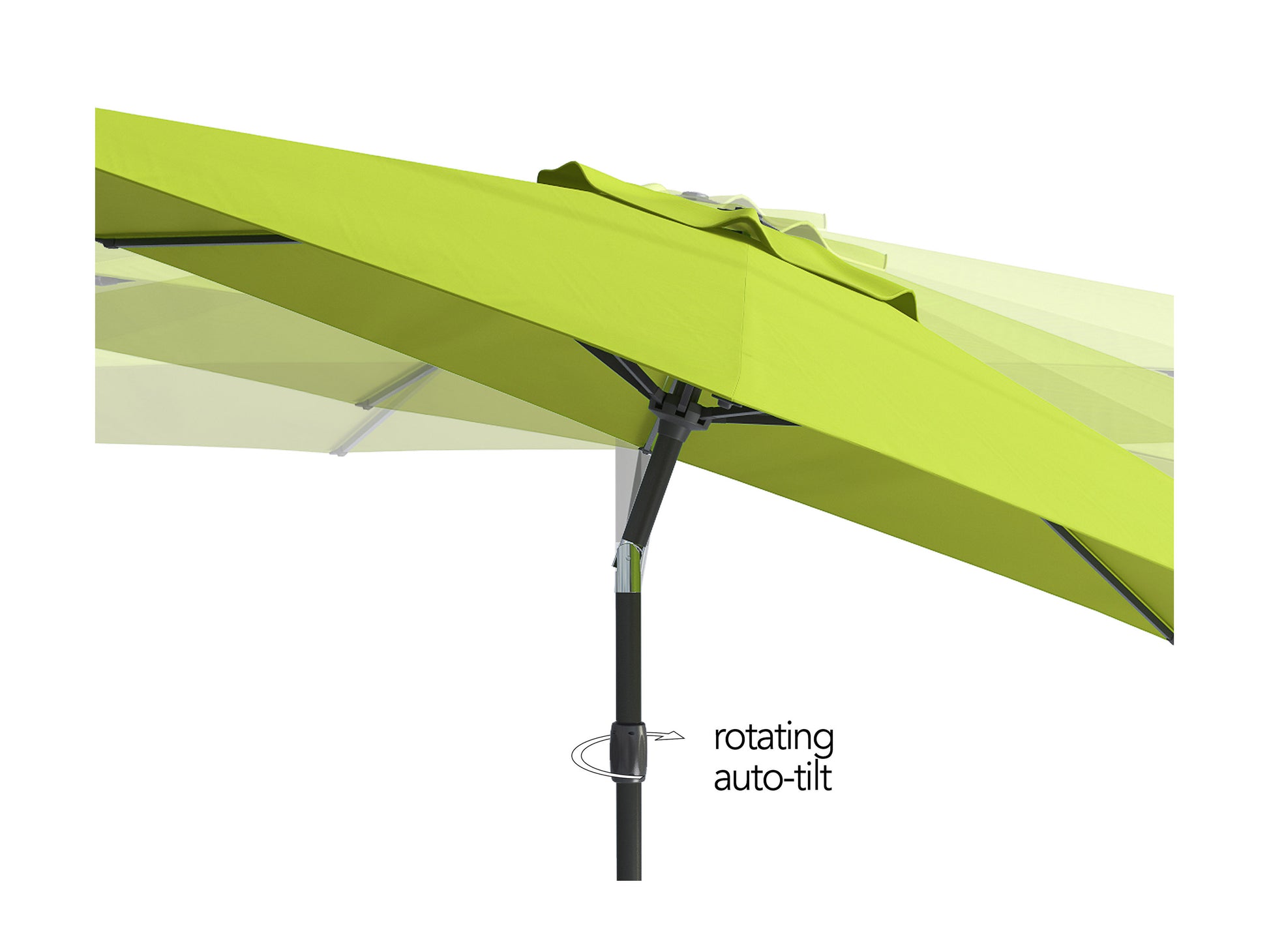 lime green large patio umbrella, tilting 700 Series product image CorLiving#color_ppu-lime-green