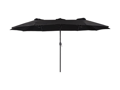 black double patio umbrella, 15ft Bertha Collection product image CorLiving#color_black