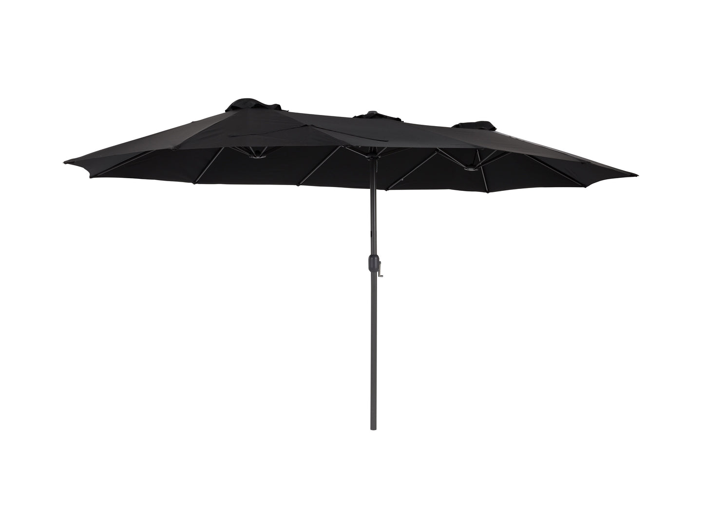 black double patio umbrella, 15ft Bertha Collection product image CorLiving#color_black