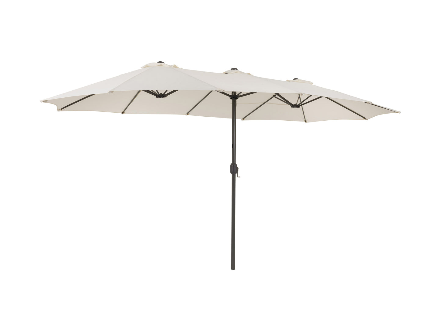 warm white double patio umbrella, 15ft Bertha Collection product image CorLiving#color_warm-white