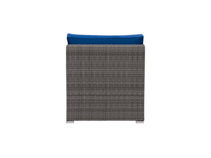 blended grey and oxford blue Wicker Patio Chair Parksville Collection product image by CorLiving#color_blended-grey-and-oxford-blue