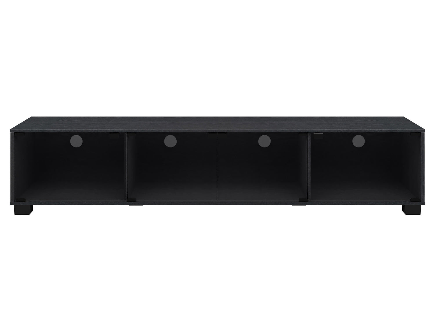 Black Glass TV Stand, TV's up to 85" Bromley Collection product image by CorLiving#color_bromley-black-ravenwood