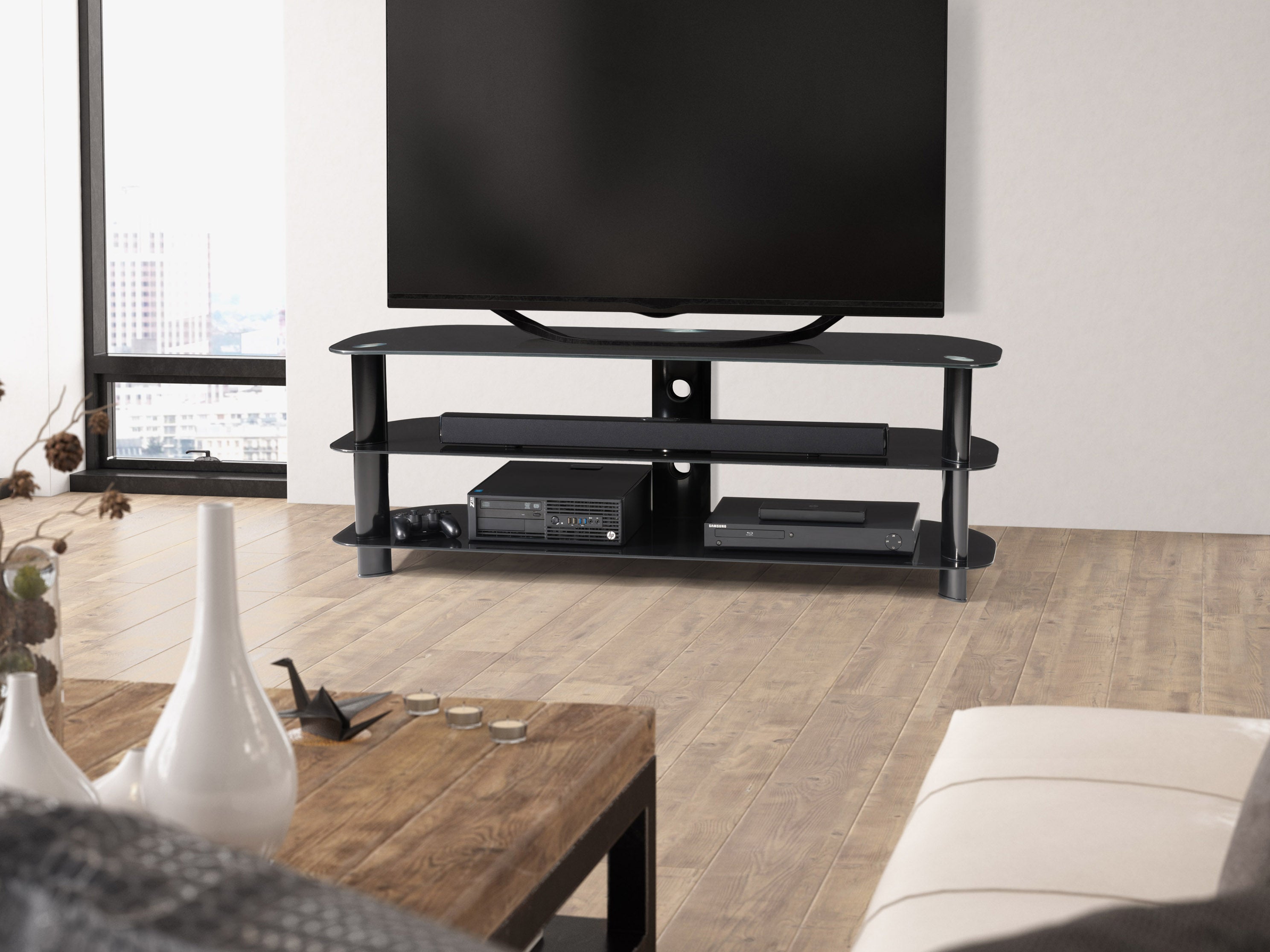 Glass TV Stand authentic