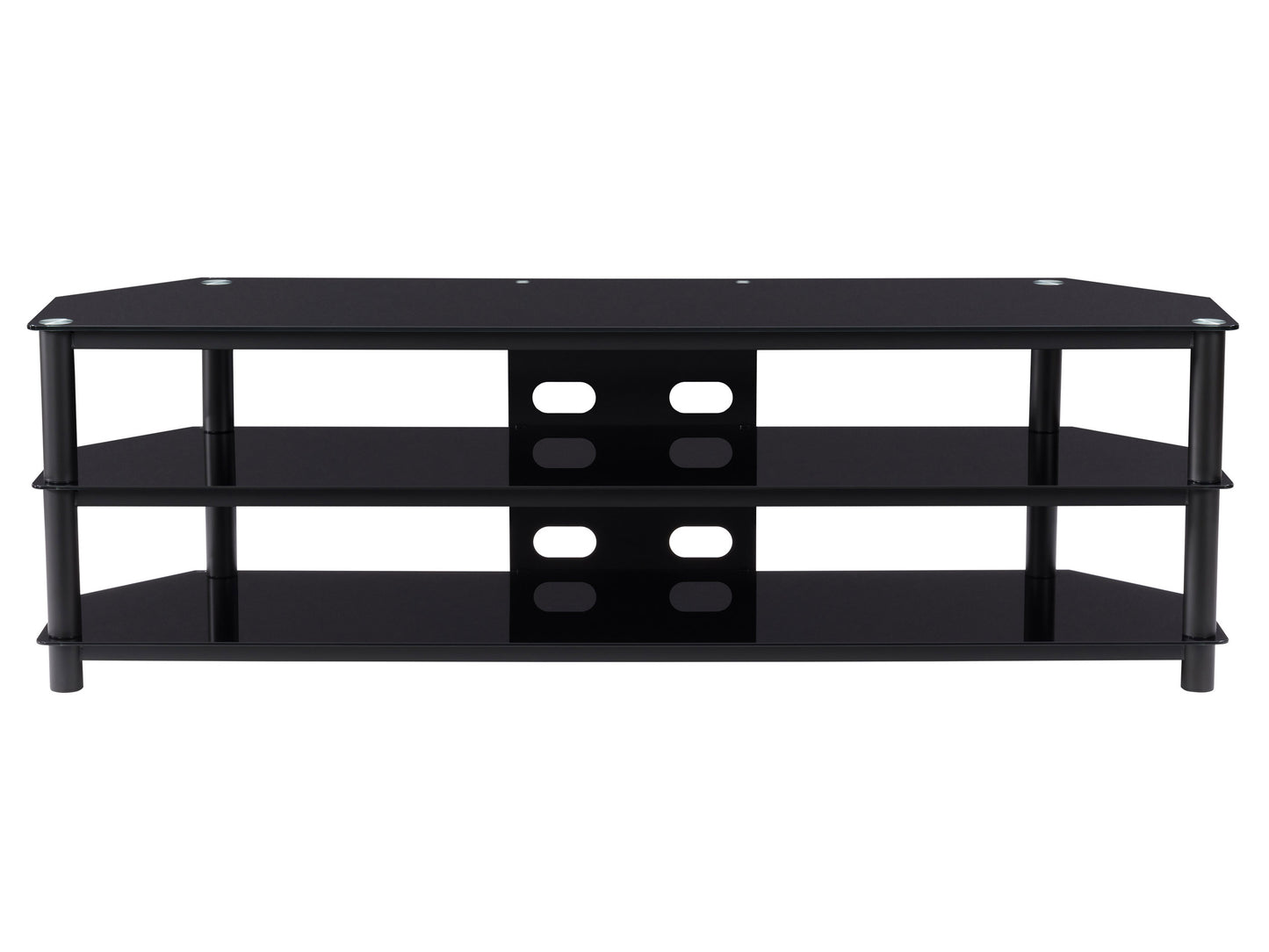 Black TV Bench for TVs up to 85" Travers Collection product image by CorLiving#color_black