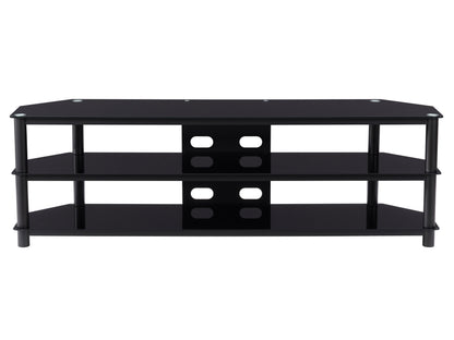 Black TV Bench for TVs up to 85" Travers Collection product image by CorLiving#color_black