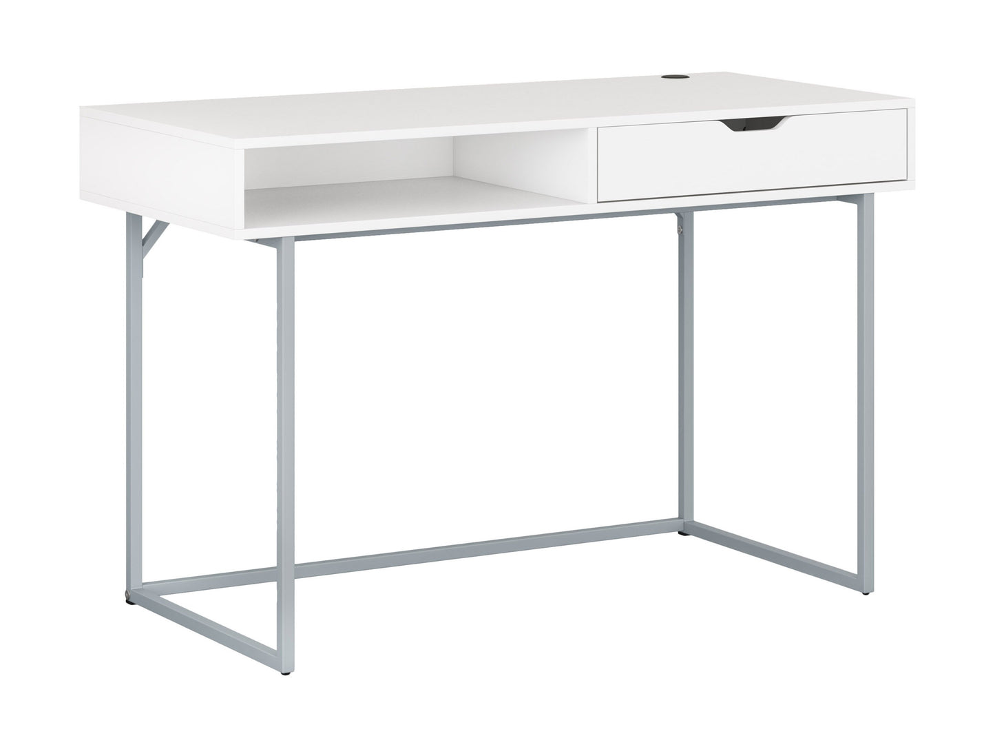 white Modern Computer Desk Marley Collection product image by CorLiving#color_white