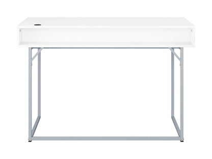 white Modern Computer Desk Marley Collection product image by CorLiving#color_white