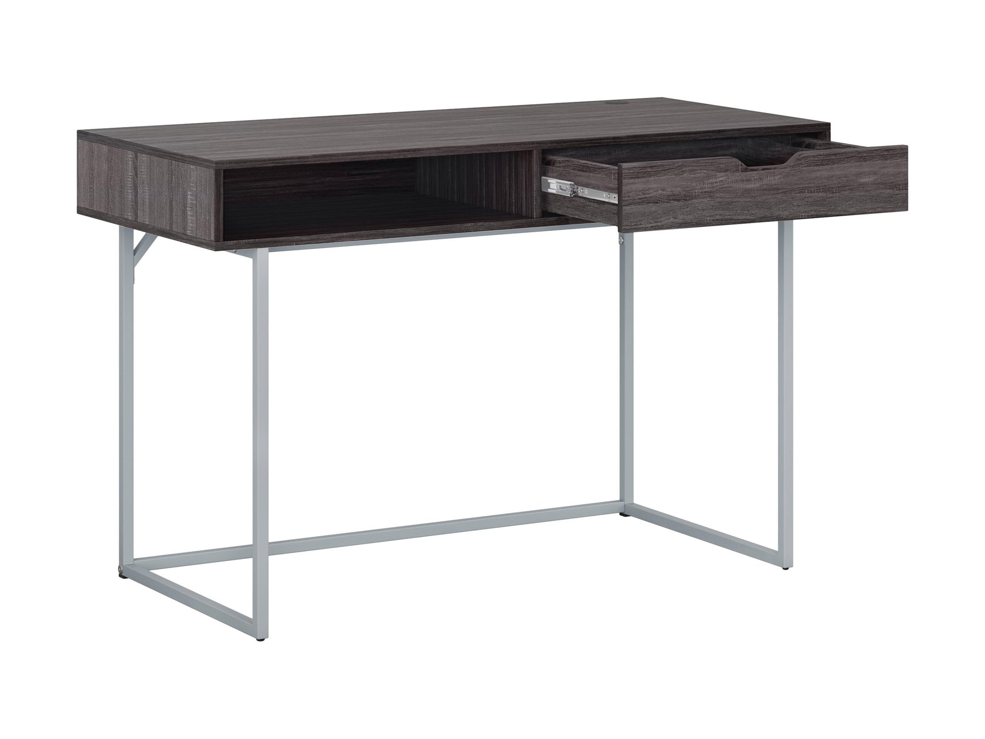 grey Modern Computer Desk Marley Collection product image by CorLiving#color_grey