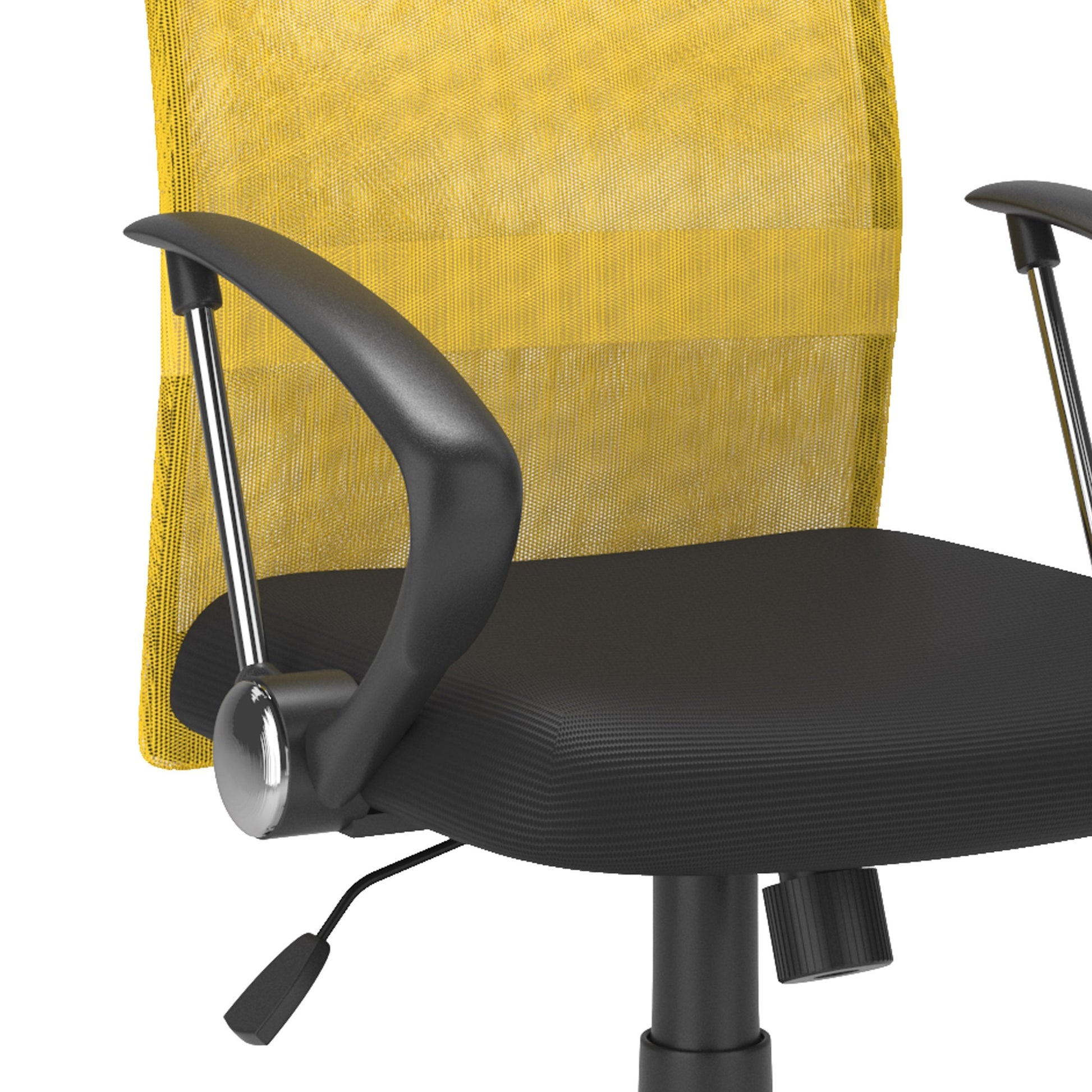 yellow Fabric Office Chair Harper Collection detail image by CorLiving#color_yellow