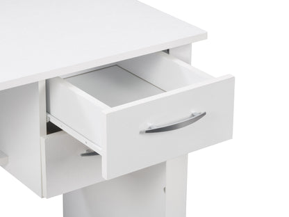 white Desk with Drawers Kingston Collection detail image by CorLiving#color_white