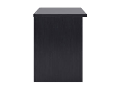 black brown Desk with Cabinet Kingston Collection product image by CorLiving#color_black-brown