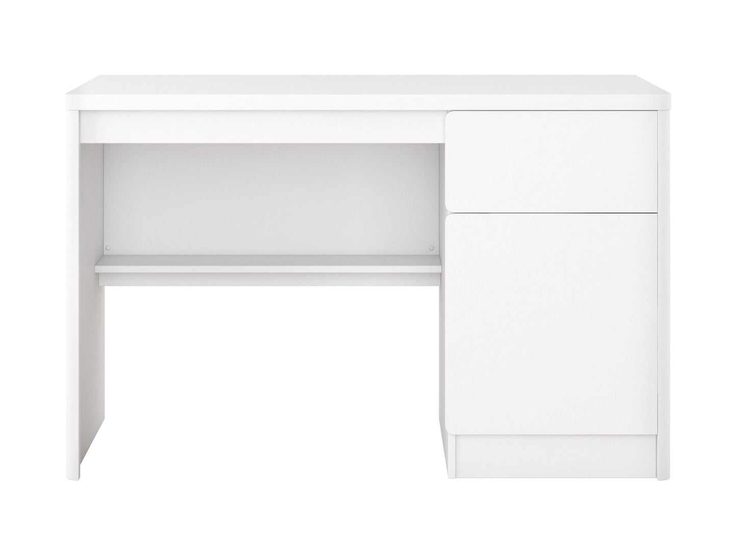 white Desk with Cabinet Kingston Collection product image by CorLiving#color_white