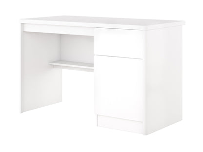 white Desk with Cabinet Kingston Collection product image by CorLiving#color_white