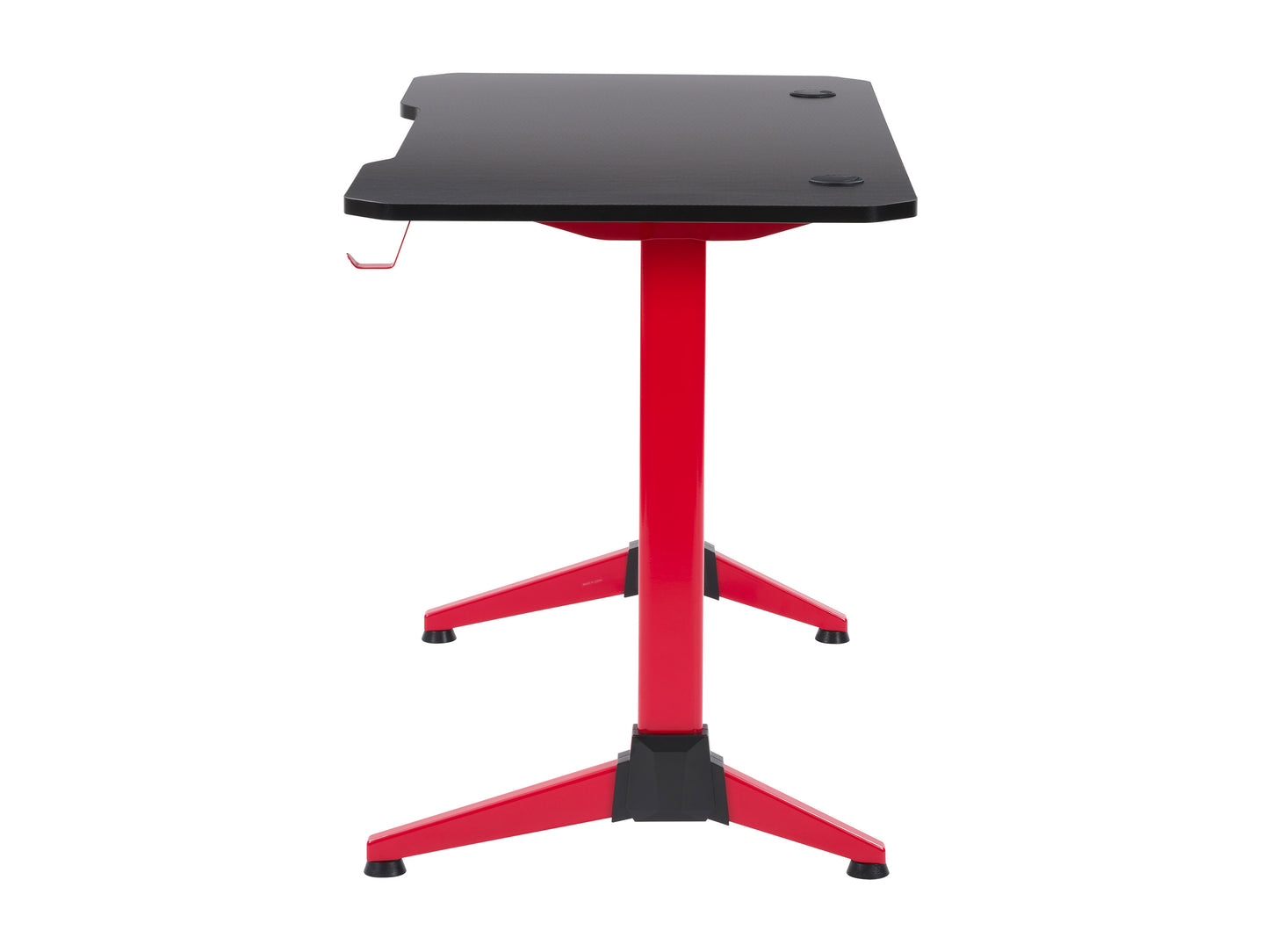 Red and Black Gaming Desk with LED Lights Conqueror Collection product image by CorLiving#color_red-and-black